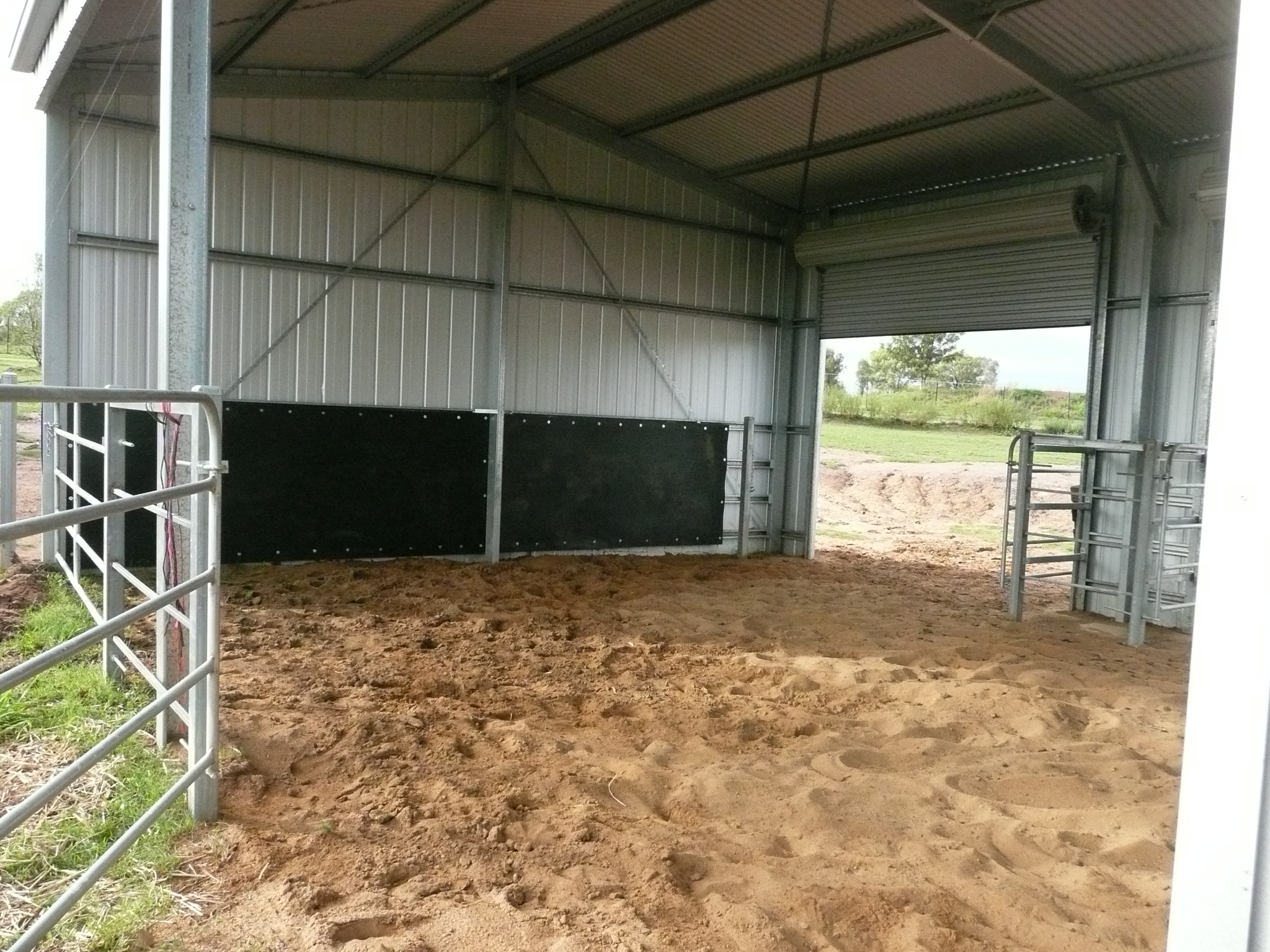 Finally the stable is lined